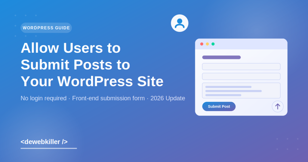 submit posts wordpress