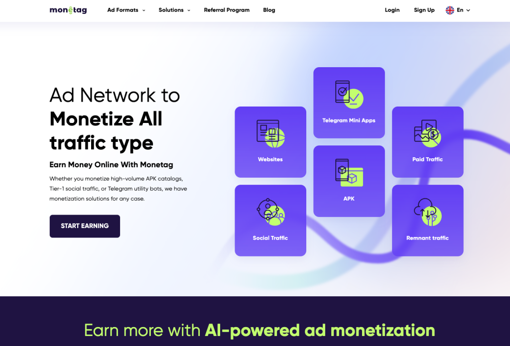 best google adsence alternatives monetag
