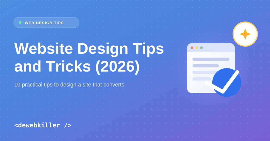 Website Design Tips and Tricks