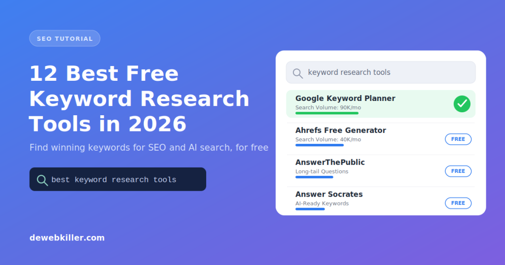 best free keyword research tools
