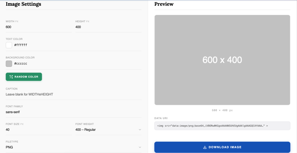 Placeholder image generator