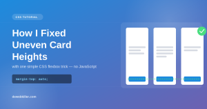fix uneven card heights CSS