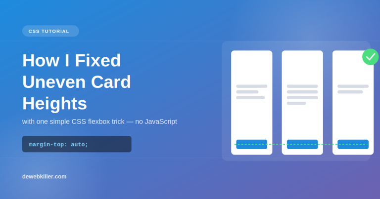 fix uneven card heights CSS